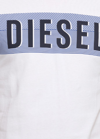Белая летняя футболка Diesel