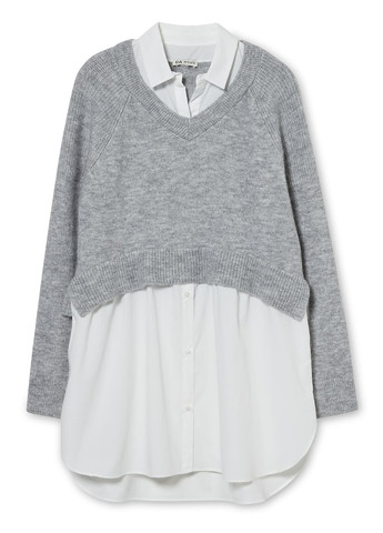 Світло-сірий зимовий светр для вагітних C&A