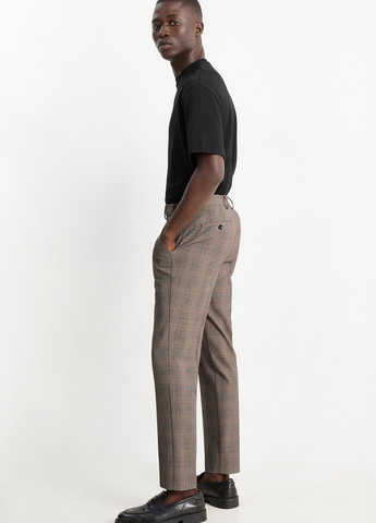 Бежевые классические, кэжуал демисезонные классические брюки C&A