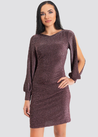 Фиолетовое коктейльное платье Azuri однотонное