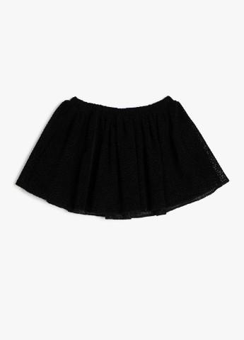 Черная кэжуал с абстрактным узором юбка KOTON клешированная