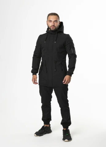 Черная демисезонная куртка мужская осенняя /весенняя softshell v2.0 демисезонная черная Intruder