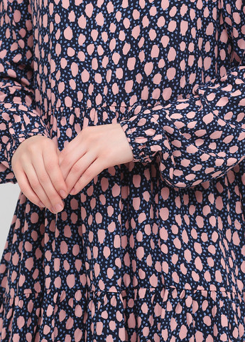 Рожева кежуал сукня а-силует Monki з абстрактним візерунком