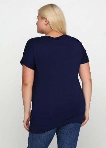Темно-синяя летняя футболка Miss Love