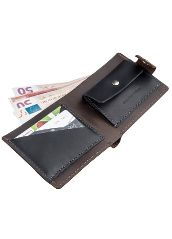 Чоловіче шкіряне портмоне 9х11х3 см Grande Pelle (242188779)