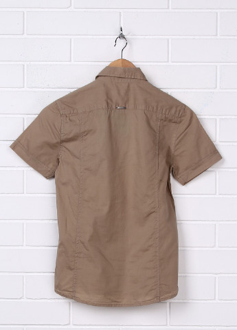 Темно-бежевая кэжуал рубашка Antony Morato с коротким рукавом