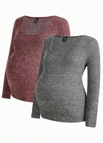 Лонгслів для вагітних (2 шт.) SHEIN (330486120)