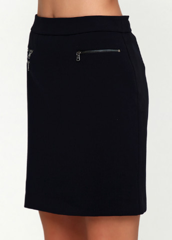 Темно-синяя кэжуал однотонная юбка Zapa карандаш