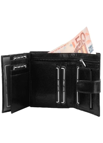 Мужское кожаное портмоне 9,5х12,5х3 см PA (232990195)