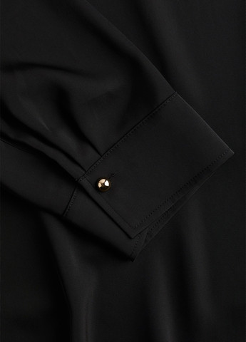 Чорна кежуал сукня а-силует H&M однотонна