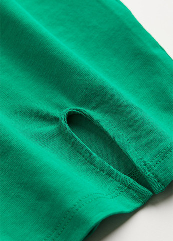 Зелена кежуал сукня силуетна, сукня-водолазка H&M однотонна