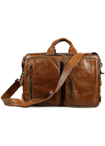 Чоловіча шкіряна дорожня сумка 38х27х15 см Vintage (229461008)