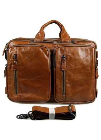 Чоловіча шкіряна дорожня сумка 38х27х15 см Vintage (229461008)