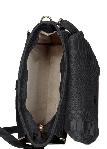 Сумка Diva's Bag крос боді однотонна чорна кежуал