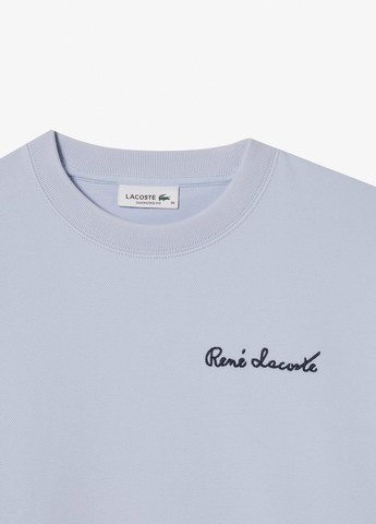 Блакитний світшот Lacoste логотип вишивка (294773997)