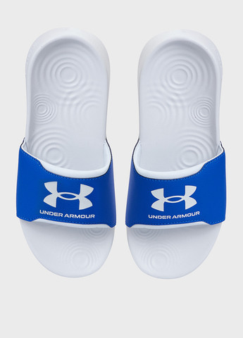 Синие пляжные, кэжуал шлепанцы Under Armour