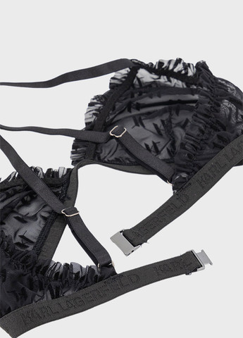 Чорний бралетт бюстгальтер Karl Lagerfeld без кісточок поліамід