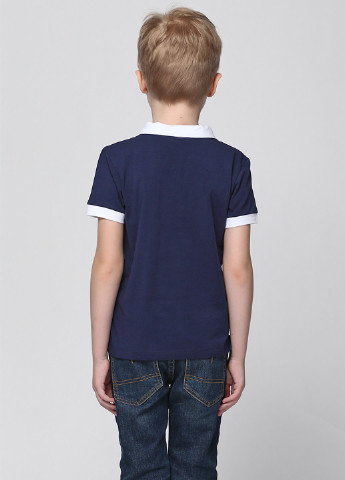 Синяя детская футболка-поло для мальчика Vidoli однотонная