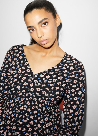 Чорна блуза Clockhouse