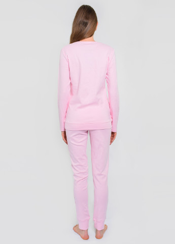 Светло-розовая всесезон пижама (лонгслив, брюки) NEL