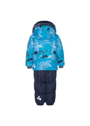 Блакитний зимній комплект зимовий (куртка + напівкомбінезон) russel Huppa