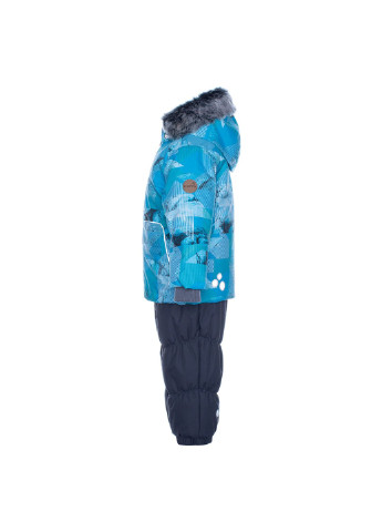 Блакитний зимній комплект зимовий (куртка + напівкомбінезон) russel Huppa