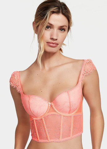 Оранжевый демисезонный комплект (бюстгалтер, трусики) Victoria's Secret