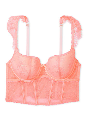 Оранжевый демисезонный комплект (бюстгалтер, трусики) Victoria's Secret