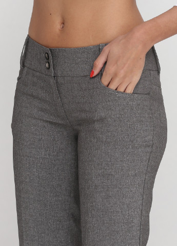 Серые классические демисезонные прямые брюки Софі