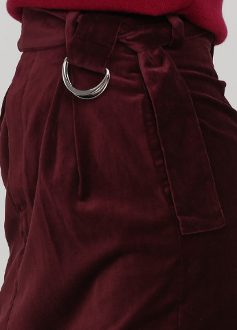 Темно-вишневая кэжуал однотонная юбка & Other Stories а-силуэта (трапеция)