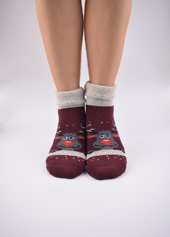 Женские махровые носки Смалий абстрактные комбинированные повседневные