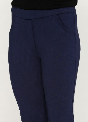 Темно-синие кэжуал демисезонные брюки Vidoli