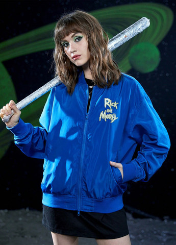 Бомбер SHEIN бейсбольний на блискавці (327828146)