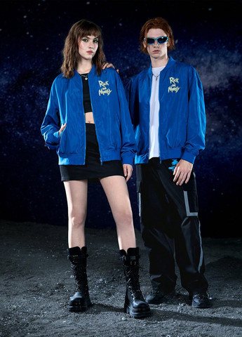 Бомбер SHEIN бейсбольний на блискавці (327828146)