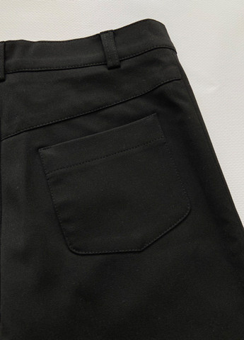 Черные кэжуал демисезонные прямые брюки Sasha