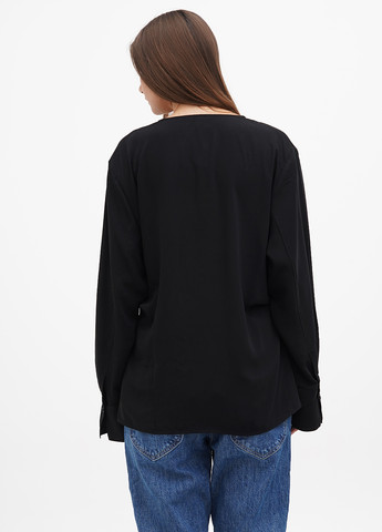 Чорна літня блузка на запах H&M