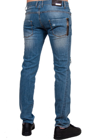 Синие демисезонные джинсы C'N'C