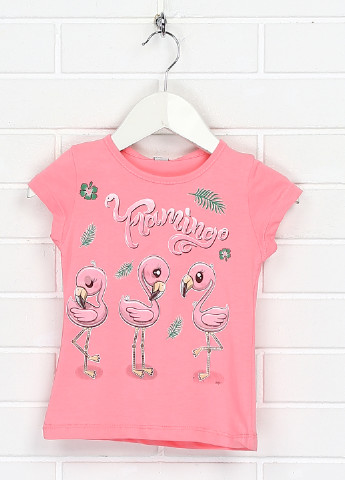 Розовая летняя футболка Dasilva Kids