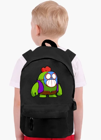 Детский рюкзак Спайк Бравл Старс значок Ель Прімо (Spike Brawl Stars with Pin El Primo) (9263-2600) MobiPrint (217075156)