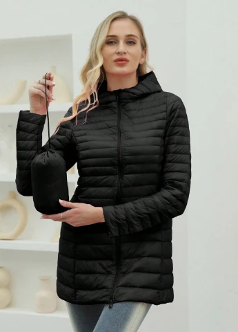 Черная демисезонная куртка SHEIN