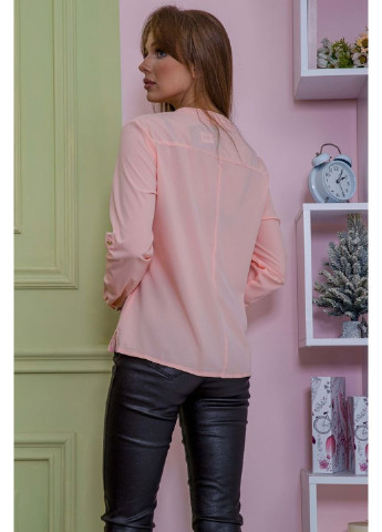 Персиковая демисезонная блуза 115r248-3 Ager