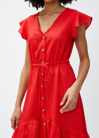 Красное кэжуал платье KOTON однотонное