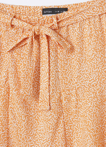 Бежевая кэжуал с геометрическим узором юбка Lefties клешированная