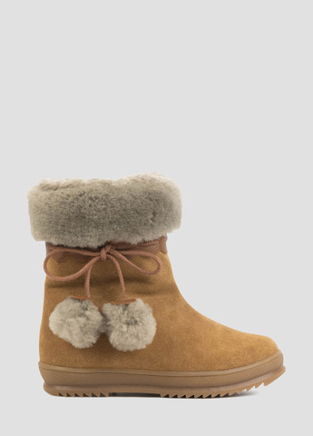 Коричневые зимние полусапоги Miracle