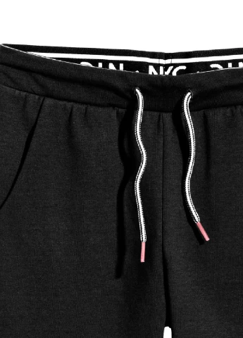Черные спортивные демисезонные джоггеры брюки H&M