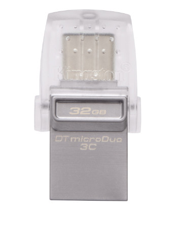 Флеш пам'ять USB DataTraveler microDuo 3C 32GB (DTDUO3C / 32GB) Kingston Флеш память USB Kingston DataTraveler microDuo 3C 32GB (DTDUO3C/32GB) сріблясті