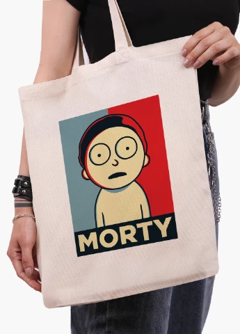 Еко сумка шоппер біла Рік Санчез Рік і Морті (Rick Sanchez Rick and Morty) (9227-2931-WT-1) 41*35 см MobiPrint (228156120)