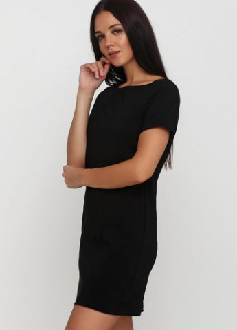 Чорна кежуал стильне літнє плаття вільного крою з відкритою спиною altair Podium однотонна