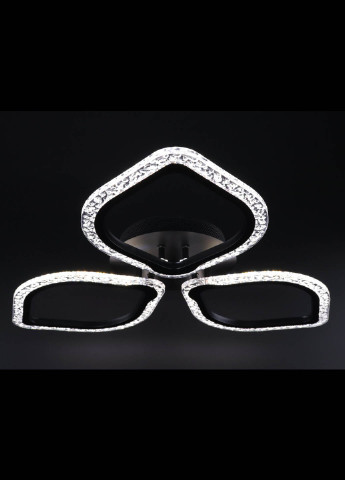 Люстра стельова LED з пультом A2522 / 3-bk Чорний 8х57х57 см. Handmade (234537829)