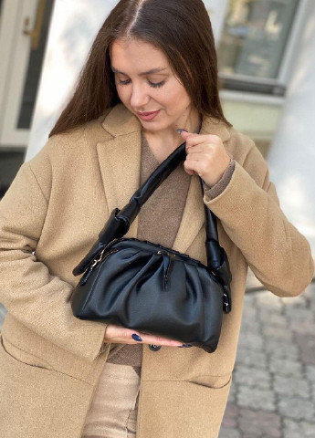 Жіноча сумка Polina&Eiterou чорна кежуал
